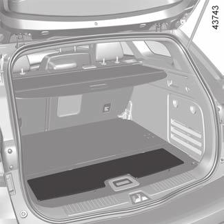 INDELING BAGAGERUIMTE (2/4) B A 5 A 4 4 6 Tussenstand Hiermee kunt u de bagageruimte in twee afzonderlijke ruimtes onderverdelen.