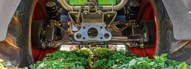 Stabiel frame De torsiestijve ruggengraat van de machine, ontwikkeld vanuit het frame van de zelfrijder, biedt de basis voor een nauwkeurige applicatie en daarmee een effectieve