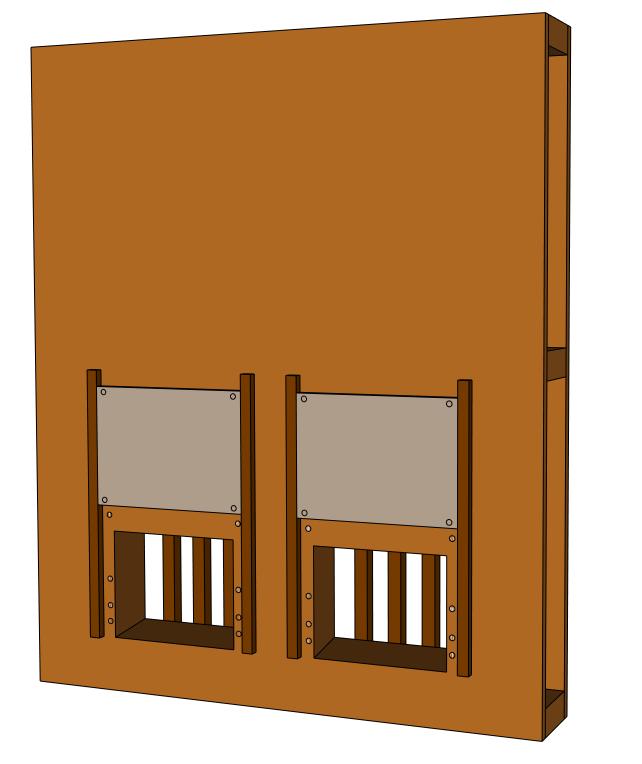 Figuur 1 Het model van de sluisdeur.
