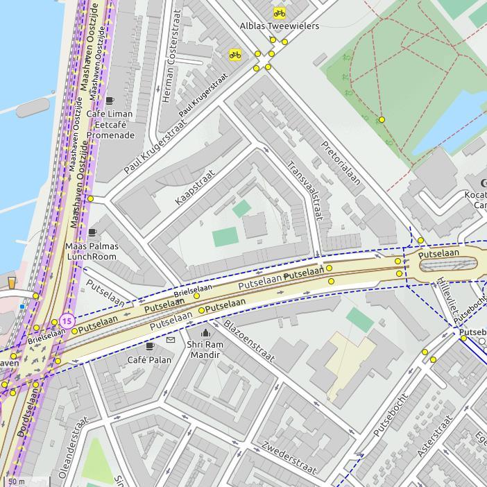 Infrastructuur Afrikaanderwijk en Bloemhof Analyse infrastructuur op basis van OpenStreetMaps, Favas.