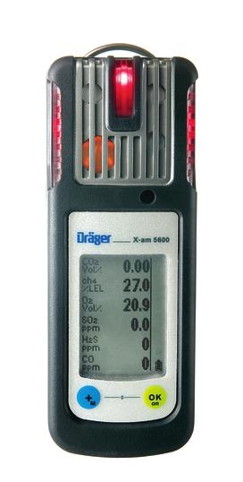 04 Kalibratiegas en toebehoren Systeemonderdelen D-27784-2009 Dräger X-am 5600 Met zijn ergonomische design en innovatieve infrarood sensortechnologie is de Dräger X-am 5600 het kleinste