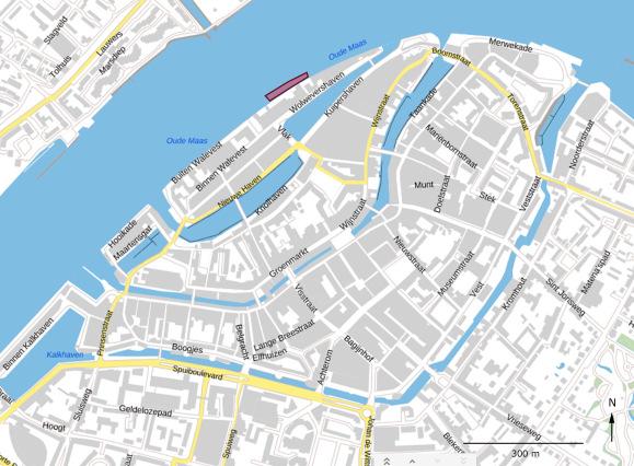 2. Gegevens onderzoeksgebied 2.1 Plangebied en uitgevoerde werkzaamheden Ter hoogte van de huizen aan de Wolwevershaven 23-40E zijn in juli 2018 baggerwerkzaamheden in de Oude Maas uitgevoerd (afb.