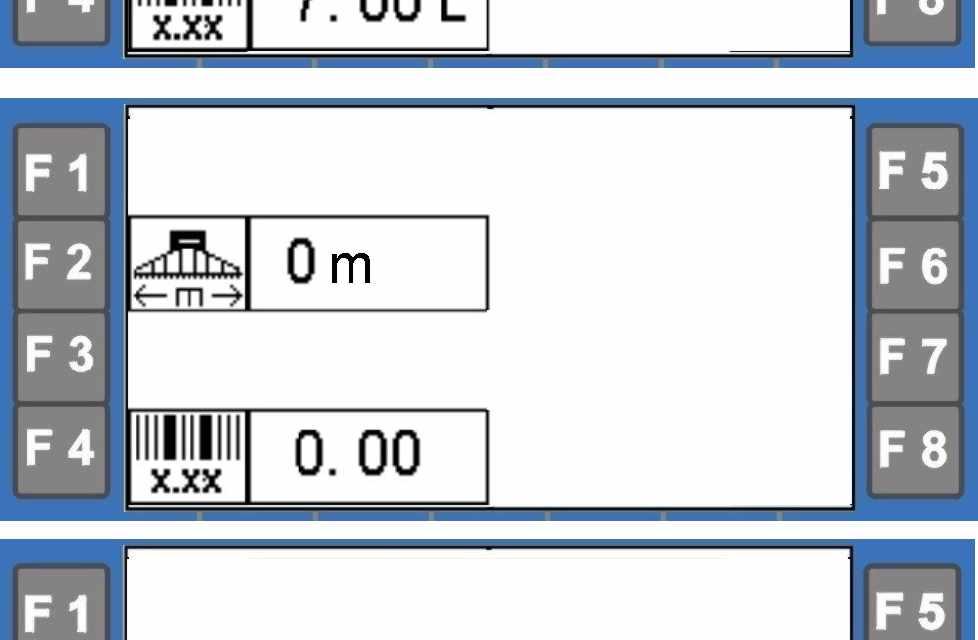 2 Veldbeginzijde Daar waar de veldbeginzijde (links of rechts) relevant is voor het geselecteerde spuitspoorritme, verschijnt een L of R op het display.