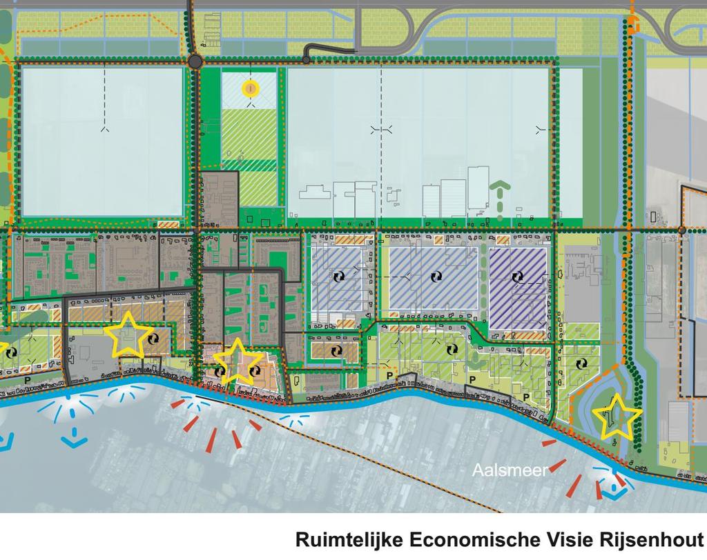 figuur 4 Fragment ruimtelijke visie met locatie centrale as verkregen d.