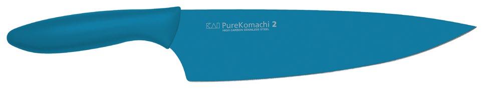 De lemmets van de Pure Komachi 2 serie zijn gemaakt van corrosiebestendig staal en zijn rondom voorzien van een gekleurde anti-kleef coating.