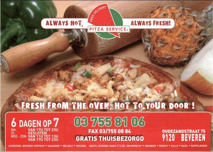 Online bestellen op www.pizza.
