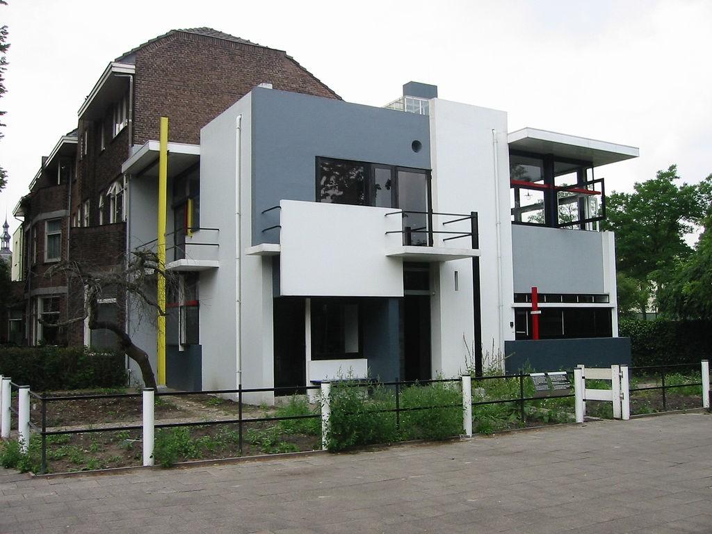 De Stijl Schröderhuis: Wright is een voorbeeld voor Gerrit Rietveld.