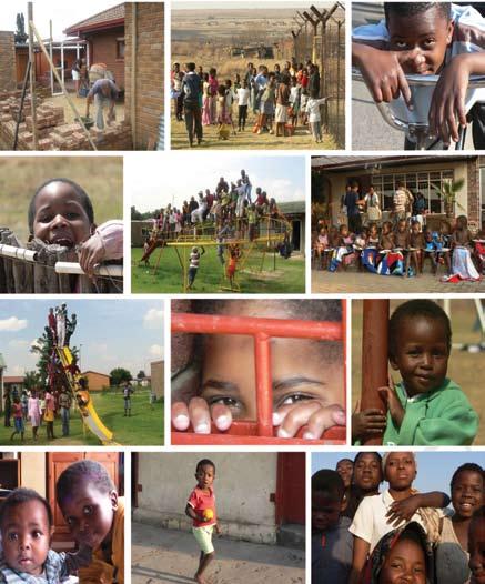 agressief en is er besloten om hem de toegang tot de kinderen te ontzeggen. Een collage van foto s uit een van de nieuwsbrieven van The Shelter Ministries.