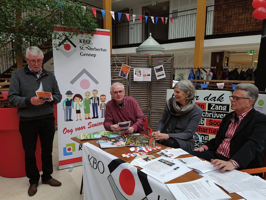 De KBO stond ook op de positieve gezondheidsmarkt. Deze is gehouden op 16 maart in het zorgcentrum Norbertushof. In totaal waren er 18 zorg-en welzijnsorganisaties aanwezig.