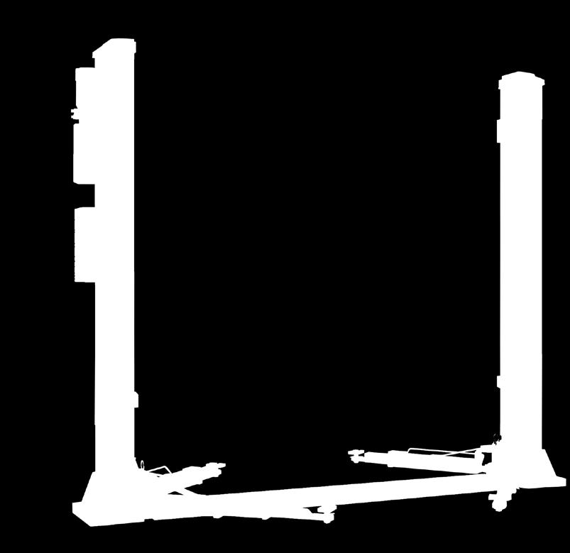 Asymmetrische opname armen Hoogte hefbrug 4.075-4.175 mm.