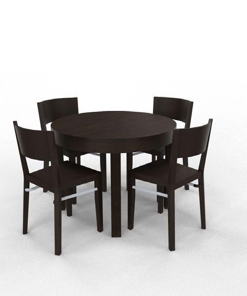 (Ronde tafel diameter 99cm - Hoogte 74cm - Let op: gebruikt