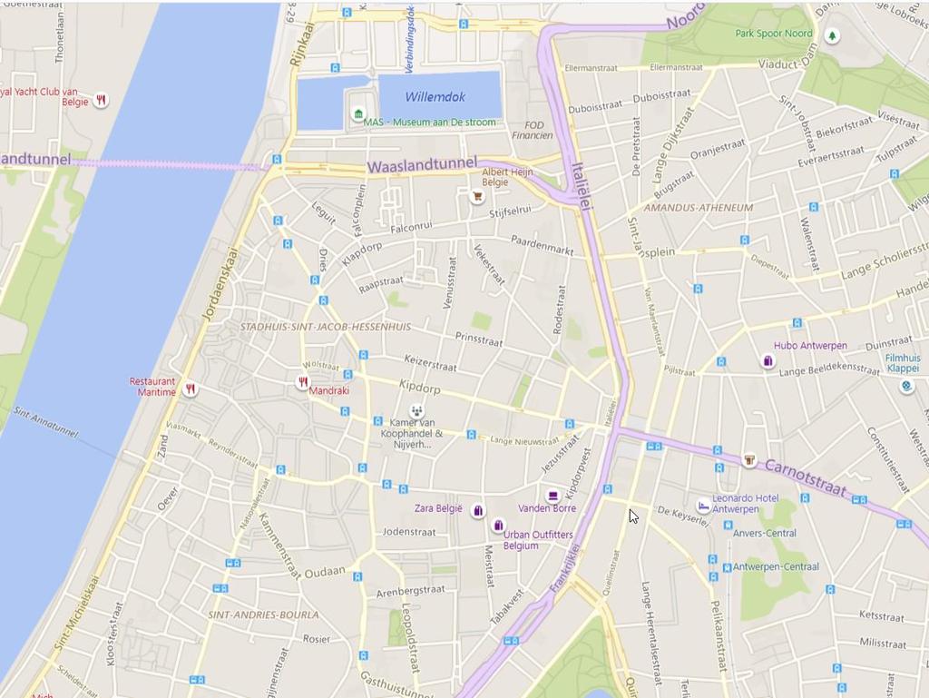 Er zijn momenteel 28 wifisensoren actief. Nog 7 andere meetpunten zijn ofwel in opstartfase (twee op het Eilandje en drie in het centrum) ofwel tijdelijk on hold (Pelikaanstraat en Hoogstraat).