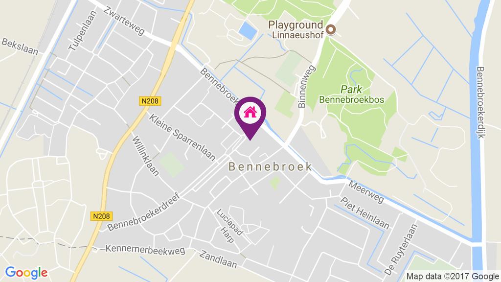 LOCATIE Bennebroek Bennebroek is het meest zuidelijke deel van Zuid-Kennemerland in de provincie Noord-Holland tussen de gemeenten Heemstede en Hillegom.