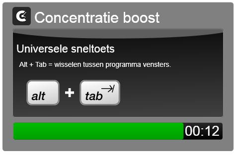 Een bewezen methode om gebruikers telkens nieuwe triggers aan te bieden om hun zinnen te verzetten en aldus te zorgen voor het opladen van de mentale batterij.