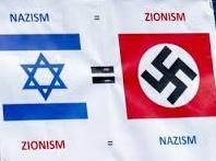 . Bijgaand is een reeks antisemitische afbeeldingen waaronder de onderstaande twee die de Holocaust bagatelliseren respectievelijk Israel met de Nazi s vergelijken.