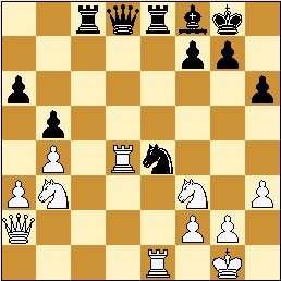 Sofia 2006, 2 e ronde Wit: Veselin Topalov (Bulgarije - ELO 2804) Zwart: Viswanathan Anand (India - ELO 2803) Datum: 12 mei 2006 Stelling na 27. Txd4 Anand vervolgde hier met het fantastische 27.... Pg5!