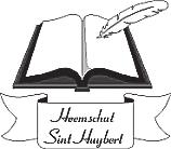 Heemschut Sint Huybert. Heemschut Sint Huybert dankt Carnavalsvereniging De Bokken voor hun financiële bijdrage tijdens Sint Hubert op zijn best.