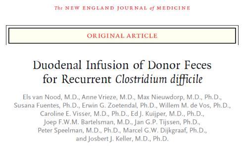 FMT for Clostridium