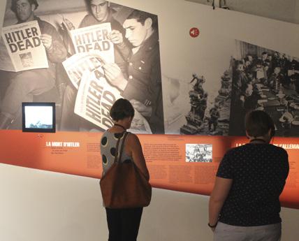 be Het Bastogne War Museum biedt een vrij parcours met audiogids aan waar de bezoeker het conflict beleeft doorheen het verhaal van 4 personages: Emiel,een schooljongen van 13 jaar; Mathilde een