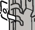4. De grote klemmen rechts en links losschroeven en verwijderen (Afbeelding C). Middelste ruit eruit nemen. 2. Middelste ruit weer inschuiven. 3.