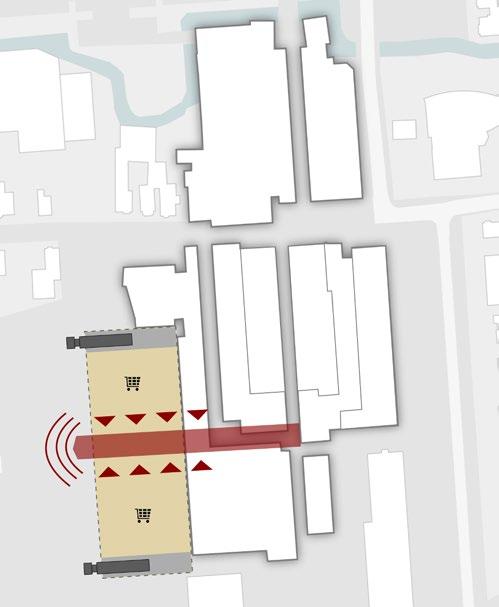 000m2 bvo uitbreiding winkeloppervlak; - Entree van alle winkelunits in de nieuwe passage; - Doorbraak tussen fase 1 en de uitbreiding; - Expeditie aan noord- en zuidzijde van uitbreiding; - Een