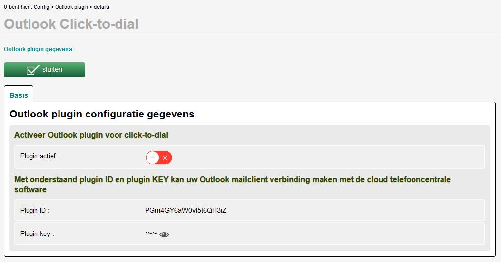 B. Plugin Installeren Via het bestand setup opent u een installatie-wizard. Doorloop deze wizard en klik op finish. Instellen Settings A. Activeren van de plugin op pbxonline.be Ga naar pbxonline.