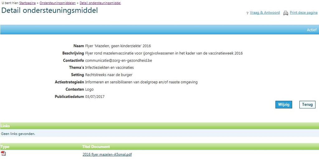 7. Vul de andere velden aan en Bewaar. 8. Nadat je de gegevens in het vorige scherm hebt bewaard, krijg je de gegevens in lees-modus te zien. 9.