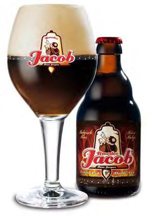 Broeder Jacob Port (33cl) 9% Brouwerij Broeder Jacob, Wezemaal Hoge Hergisting op fles Bierstijl Bruin Schenkmethode Mout, tarwe, hop en oude Porto Zeer donker, Kastanjebruin bier met een stabiele