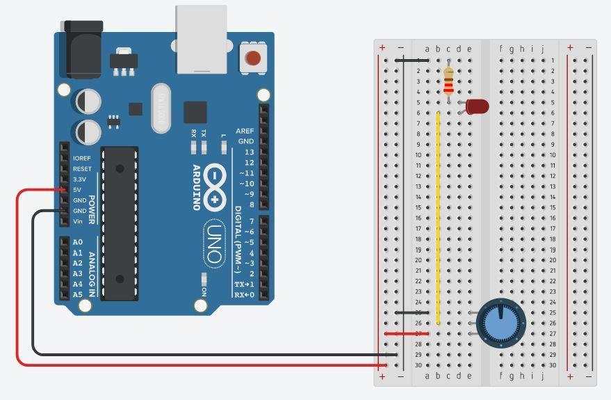 28 Schema 5 - led met potentiometer Schema 6 - led met potentiometer (zonder code) Alle