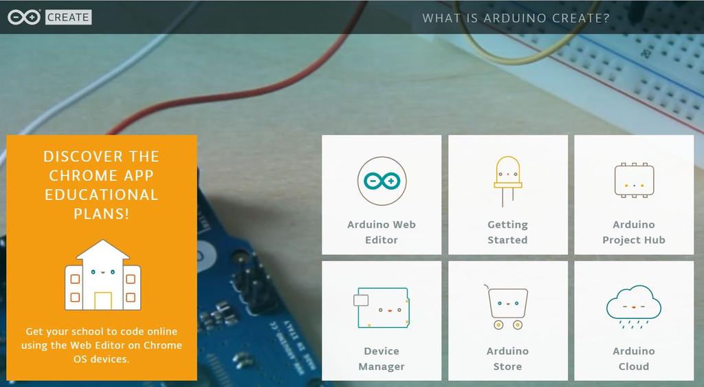 9 B. Arduino Create STAP 1 Ga naar https://create.arduino.cc/.