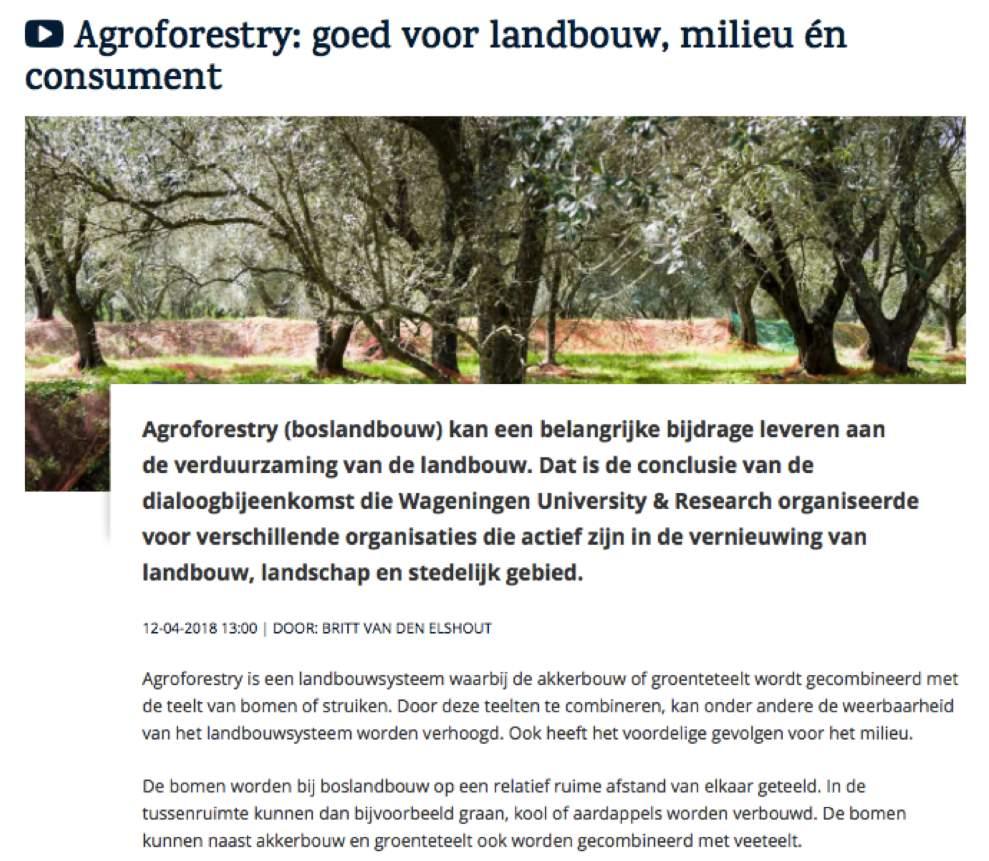 Agroforestry