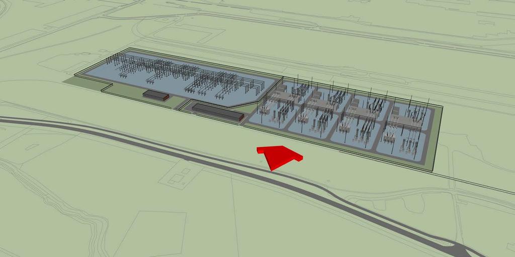 Impressie platform en transformatorstation De platforms voor Hollandse