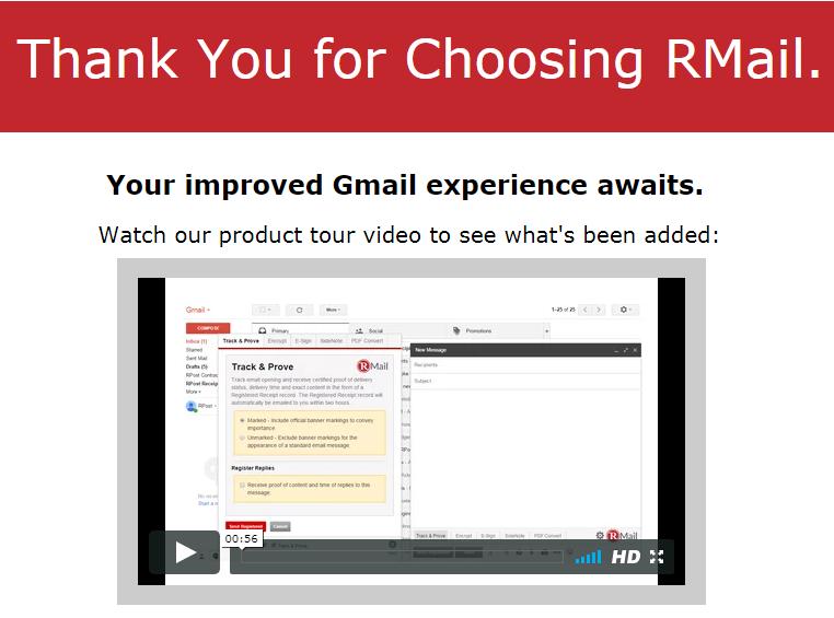 Wordt een e-mailbericht verzonden via RMail, de geregistreerde e-maildienst van RPost, dan kan aangetoond worden dat dit specifieke bericht is afgeleverd bij de geadresseerde(n).