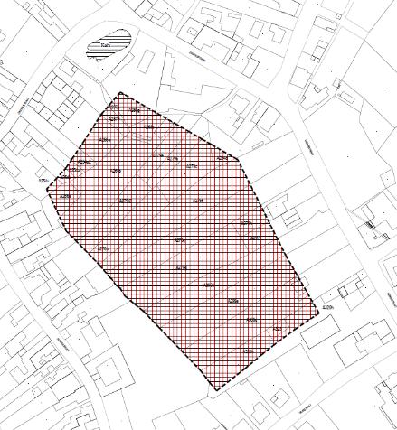 3) Binnenliggend woongebied te Genoelselderen GRS LW1-2 Hoekstraat. Oppervlakte: 1,41 hectare.