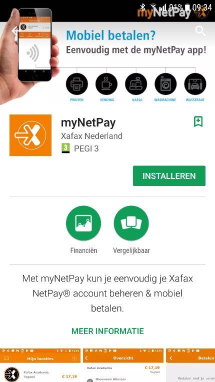 1. mynetpay App De mynetpay App is een app waarmee je op een eenvoudige manier je NetPay account kunt