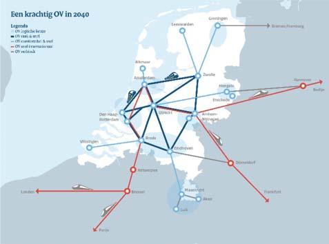 Pijler 1: Focus op de kracht van het OV De kracht van collectief (publiek) vervoer zit in de mogelijkheid om grote groepen mensen op een ruimte-efficiënte manier van A naar B te vervoeren.