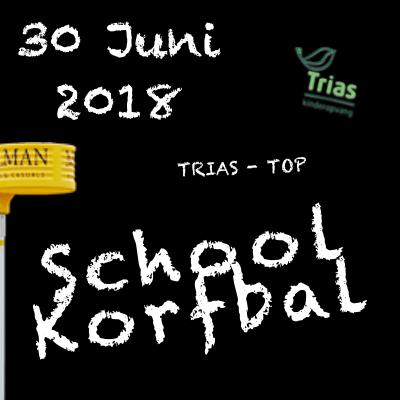 Korfbaltoernooi Op zaterdag 30 juni aanstaande van circa 8.30 tot 13.00 uur organiseert korfbalvereniging TOP/SolarCompleet weer het jaarlijkse Trias- TOP schoolkorfbaltoernooi.