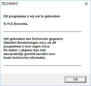 Denk er aan dat voor de verkregen technische gegevens geen aansprakelijkheid kan gelden. Klik OK Na het indrukken van de Entertoets of het klikken op OK komt u in het hoofdmenu van het programma.