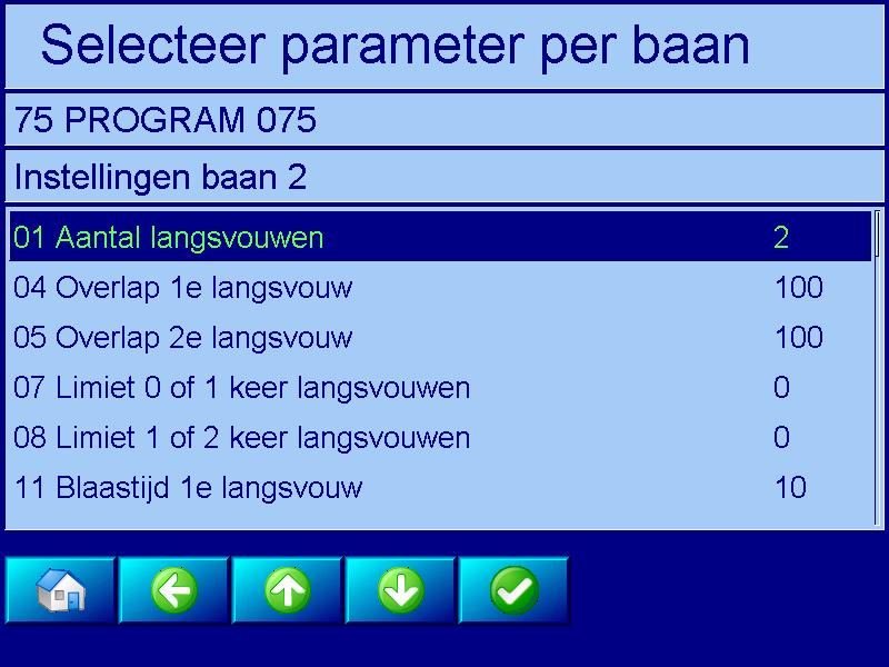 4.6) Instellen/wijzigen van parameters Via de setup-toets in het overzichtsscherm (zie hoofdstuk 4.1, punt 1) of via de sneltoetsen in het overzichtsscherm (zie hoofdstuk 4.