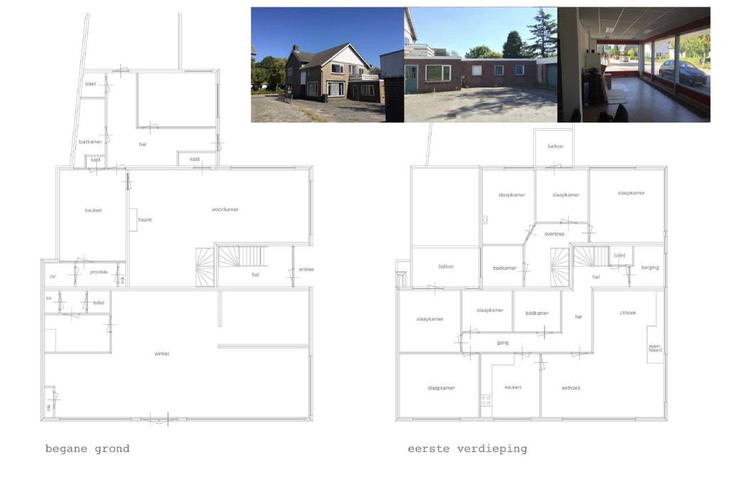 Er zijn bij dit winkelpand een tweetal woningen aanwezig. De eerste woning bevindt zich aan de achterzijde van de winkel en beschikt over twee woonlagen.