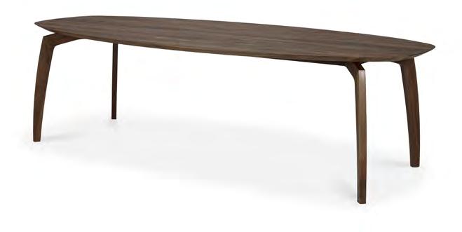 TAFELONTWERP ARANEA Design by HUGO DE RUITER (NL) Polyvalent en esthetisch Het nieuwe tafelconcept ARANEA van Hugo de Ruiter combineert het praktische aspect van een bootvormig ovaal design aan de