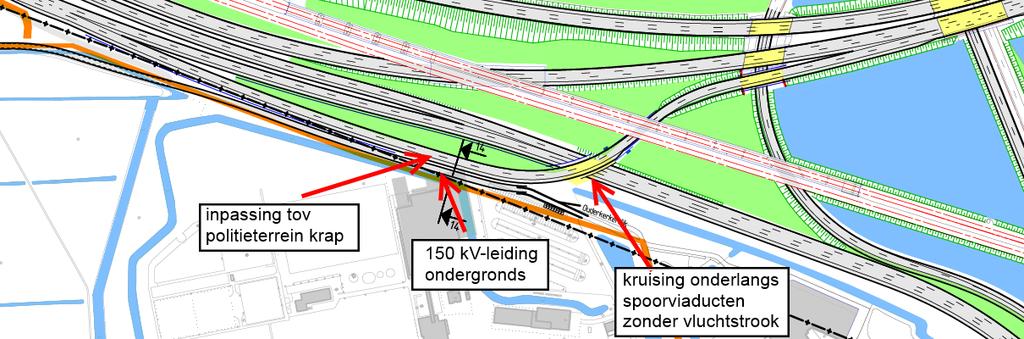 Inpassing kantoorgebouw bij bus afrit naar Amstelveenseweg Vanaf de A10-zuid loopt in oostelijke richting een bus afrit naar de Amstelveenseweg. Bij de Amstelveenseweg ligt een bushalte.