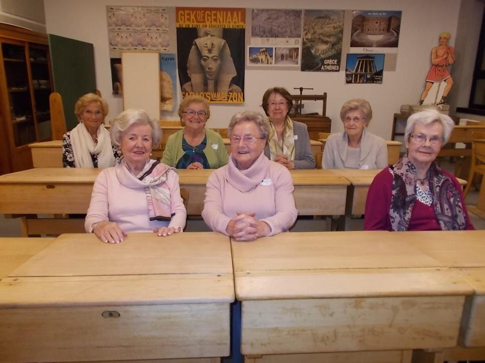 Er waren tafels met oud-leerlingen die 50, 60 en zelfs 65 jaar geleden
