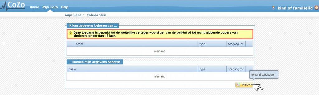 Aanmelden op Cozo op een PC Meldt uw kind aan of laat uw familielid zich aanmelden op Cozo.be d.m.v hun e-id of token.