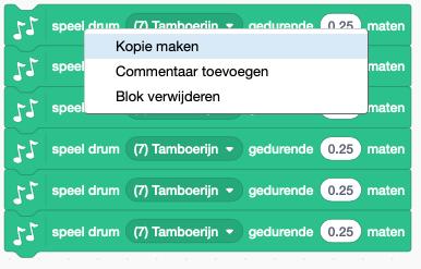 1.5 Gebruik van herhaling - We gaan een trucje leren dat je kan gebruiken wanneer je eenzelfde code meerdere keren achter elkaar moet gebruiken.