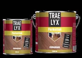 TRAE LYX GRONDLAK isoleert de in sommige houtsoorten voorkomende inhoudsstoffen (bijvoorbeeld looizuur) waardoor minder fraaie strepen of verkleuringen voorkomen worden.