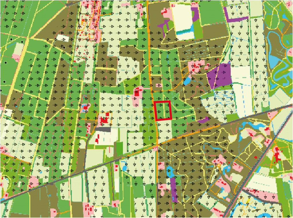 Bijlage 3: Bodemkaart met vergraven gronden (www.bodemdata.nl) Het onderzoeksgebied is rood omkaderd.