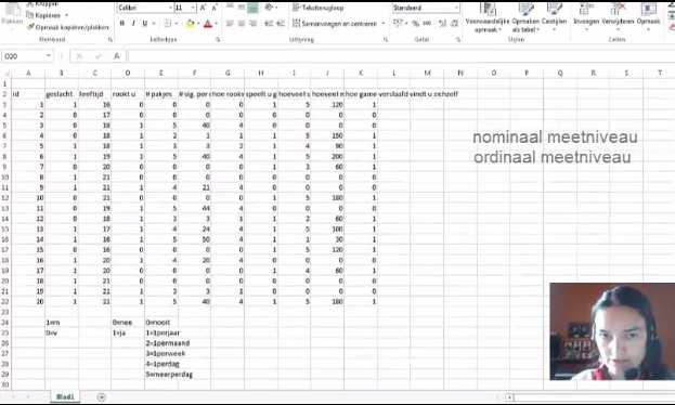 In de volgende tutorial worden deze verschillende meetniveaus zeer duidelijk uitgelegd (eerste 6 minuten): https://www.