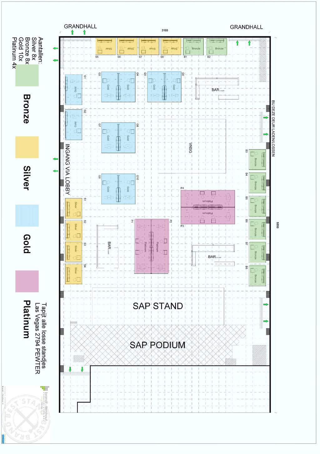 Plattegrond Beursvloer