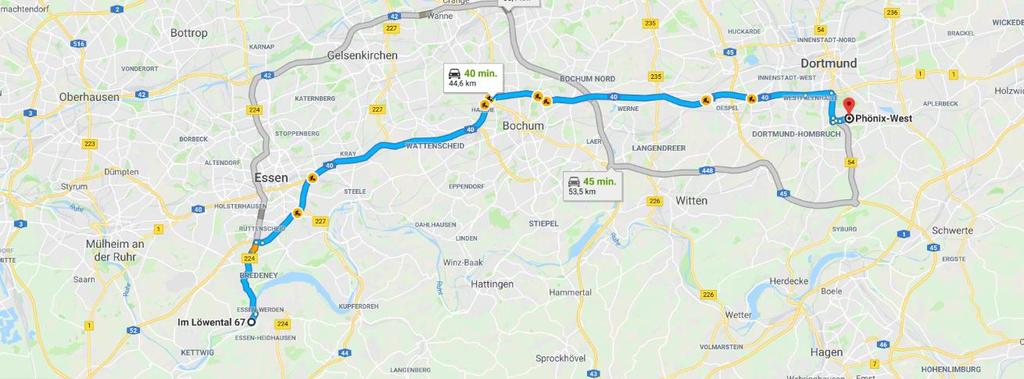 Dag 2 Dinsdag 4 september 2018 We ontbijten rond 9.00 u en vertrekken terug met de autocar om 10.00 u richting Phönix- West in Dortmund waar we terugkeren in de tijd en een oude fabriek gaan bezoeken.